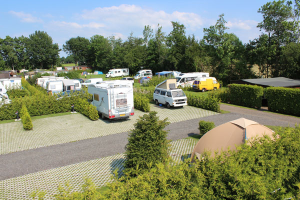 Camperplaatsen van Camping Groningen Internationaal