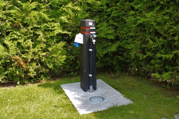 Camper sanitairplaats bij Camping Groningen